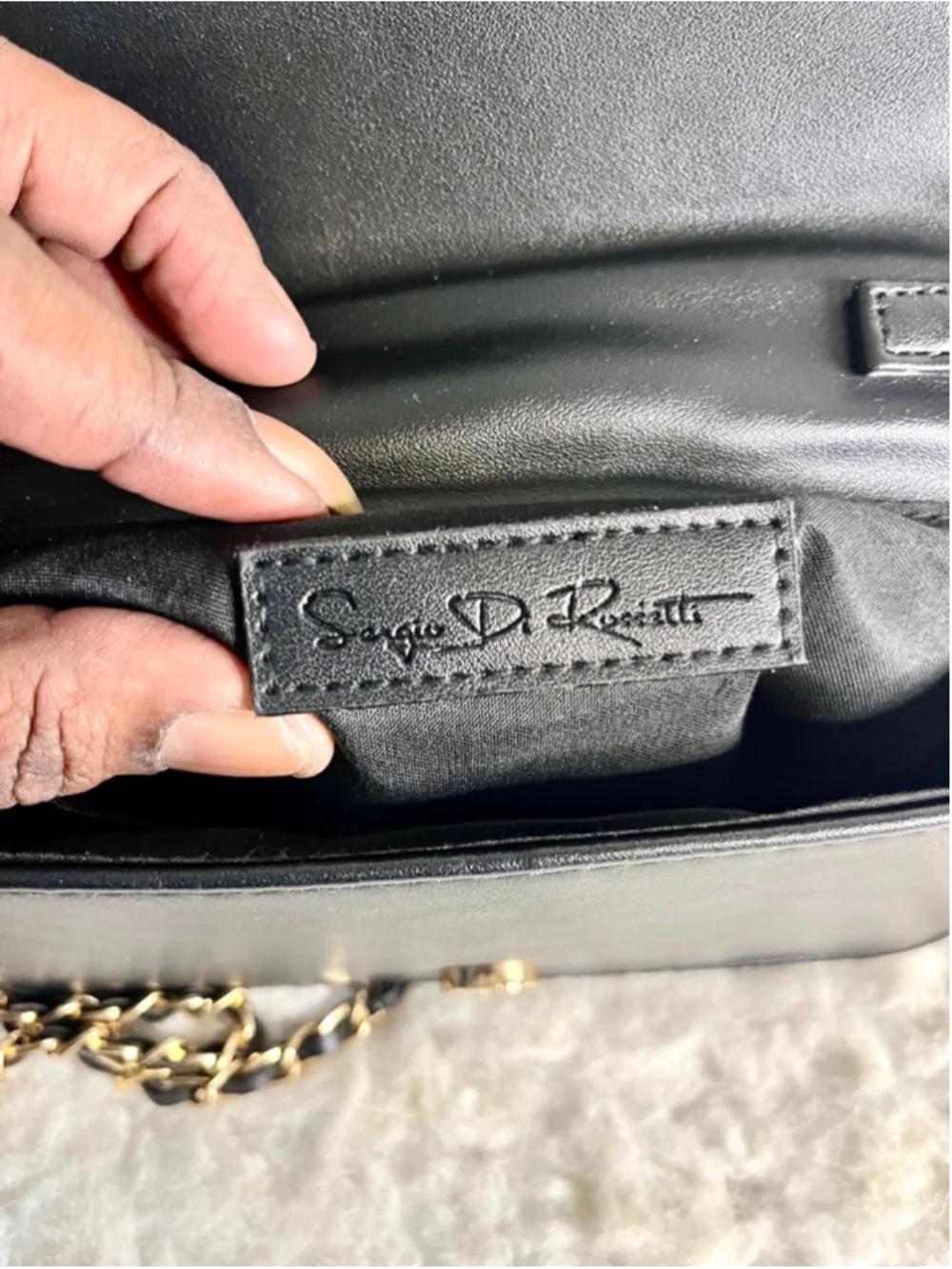 Sergio Di Rossetti SDR quilted crossbody bag with silver hardware